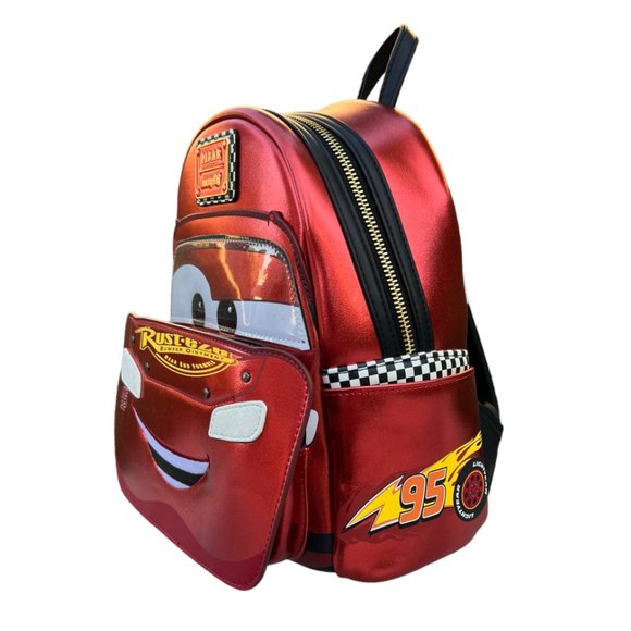 Loungefly  Disney Pixar Cars Metallic Lightning McQueen Cosplay - Picture 3 of 5